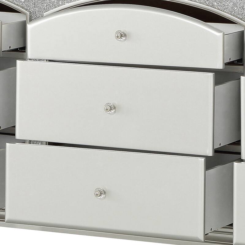 Clarke Platinum 9-Drawer Dresser
