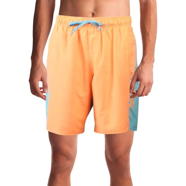 mens elastic swim trunks