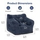 preview thumbnail 10 of 13, Pamapic Bean Bag Chair with Corduroy Cover and Armrests