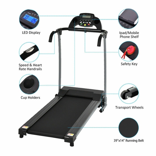 Gymax folding electric treadmill reviews clearance