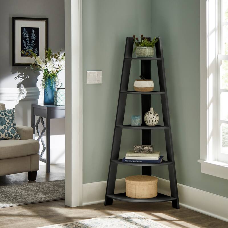 Stoyan Corner Ladder Bookcase by iNSPIRE Q Classic