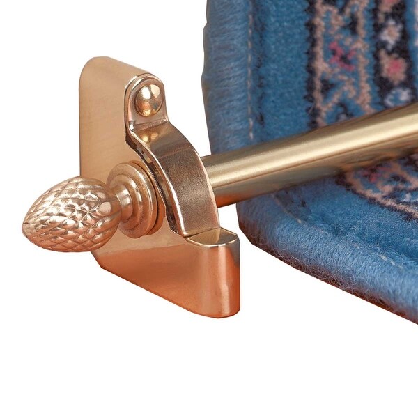 Shop 1/2 D Solid Brass Stair Carpet Rod Set 36 L Pineapple ...