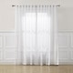 preview thumbnail 12 of 14, Lush Decor Calia Textured Stripe Sheer Pair Window Curtain Panels - 84" x 52"