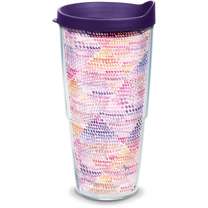 Tervis Yao Cheng - Sunset Dots Made in USA Double Walled Insulated Travel Tumbler, Classic - 24oz