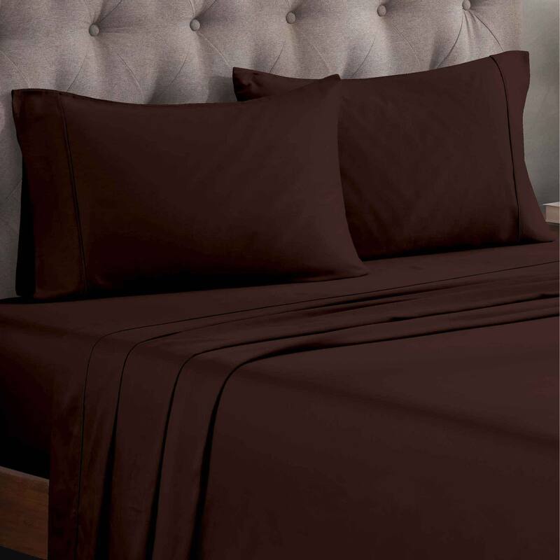 Superior Egyptian Cotton 300 Thread Count Solid Bed Sheet Set