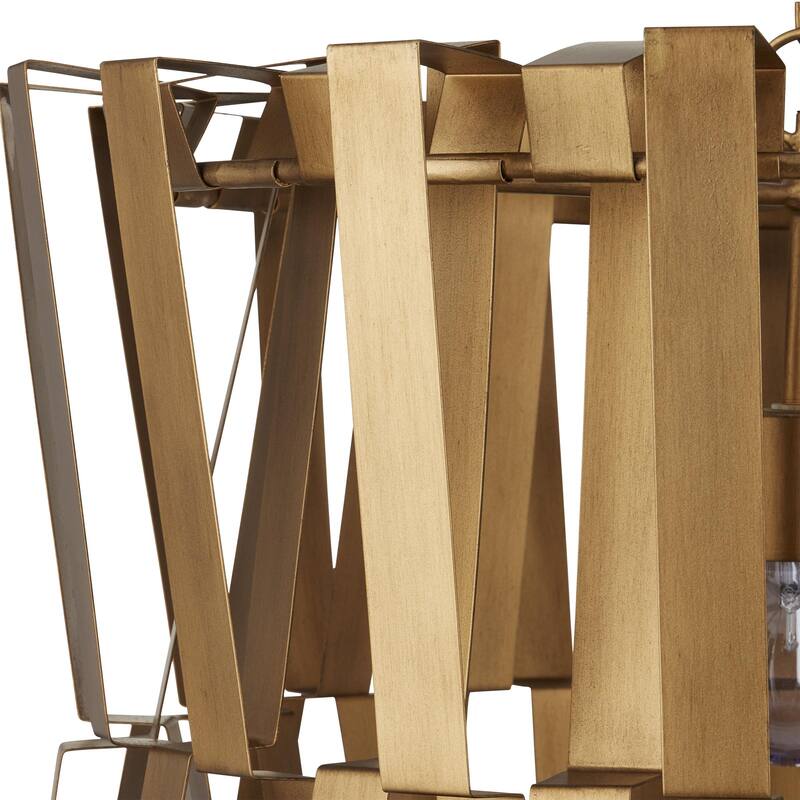 Currey & Company Chaconne Brass Chandelier - 22"h x 27"dia