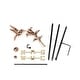 preview thumbnail 6 of 4, Hummingbird Pure Copper Garden Weathervane with Garden Pole by Good Directions Garden Pole
