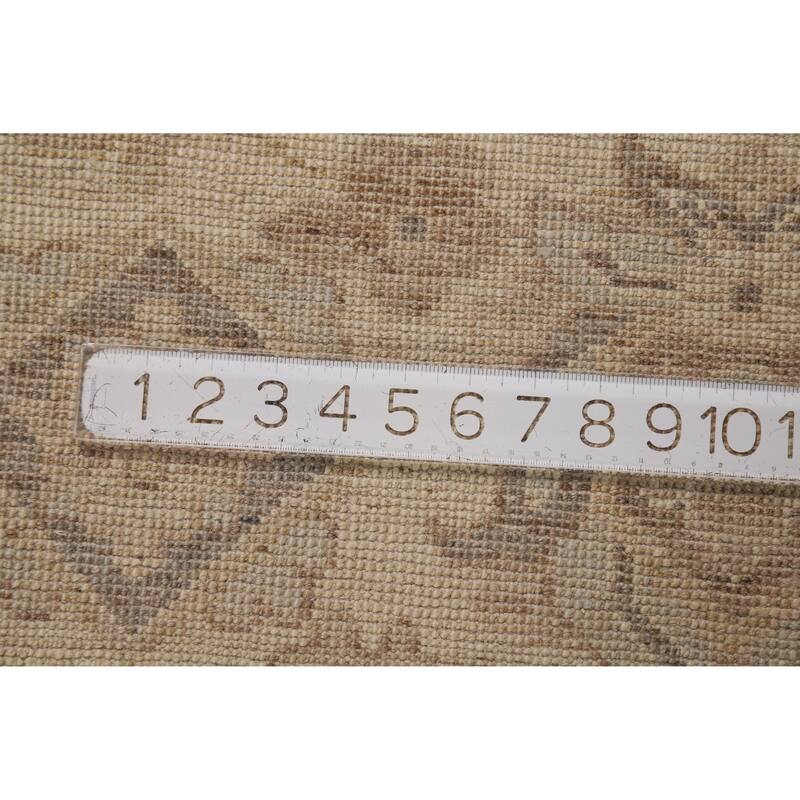 Vegetable Dye Oushak Turkish Area Rug Oriental Handmade Wool Carpet - 8'6"x 11'9"