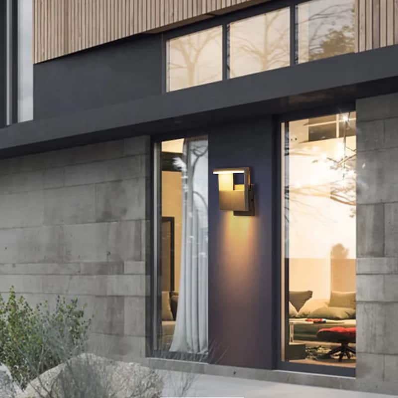 Wall Light Outdoor LED Wall Mount Lamp Modern Wall Mount Sconce Lantern Fixture for Porch Front Door