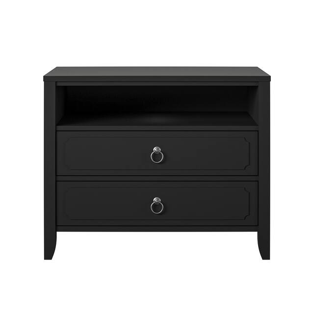 The Novogratz Her Majesty 2 Drawer Nightstand