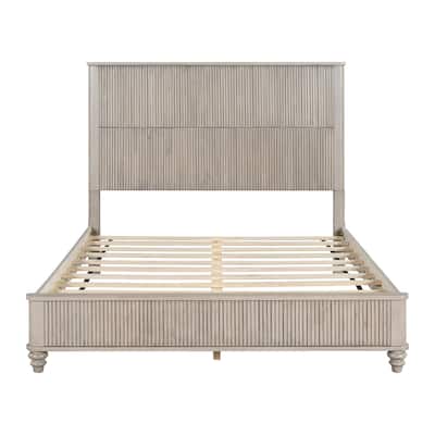 Queen Platform Bed Frame with Headboard