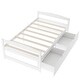 preview thumbnail 48 of 49, Pine Wood Twin Size Platform Bed Frame with 2 Drawers or Twin Size Trundle Bed Frame for Kids, Teens, No Box Spring Required