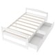 preview thumbnail 15 of 25, Twin Size Platform Bed with Two Drawers - Space-Saving Design, High-Quality Pine Wood