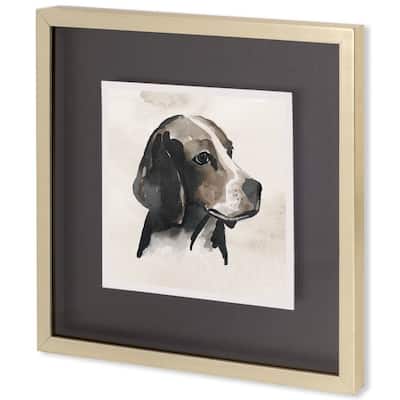 Small Inked Dogs II Framed Art Print