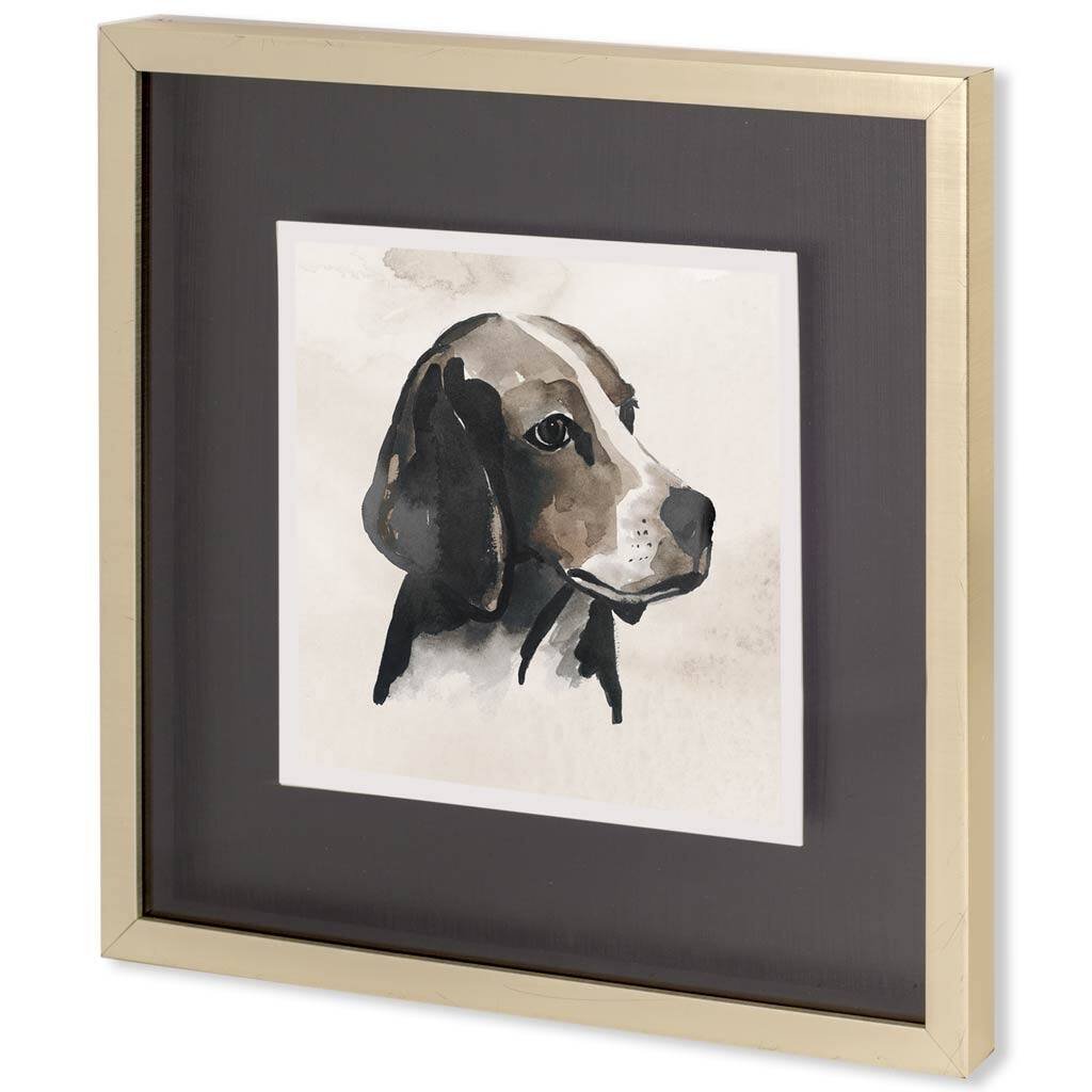 Small Inked Dogs II Framed Art Print