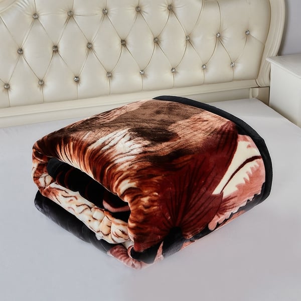 Wolf Printed Winter Heavy Blanket 10lbs Plush Korean Style Blanket King  Size - On Sale - Bed Bath & Beyond - 32851684