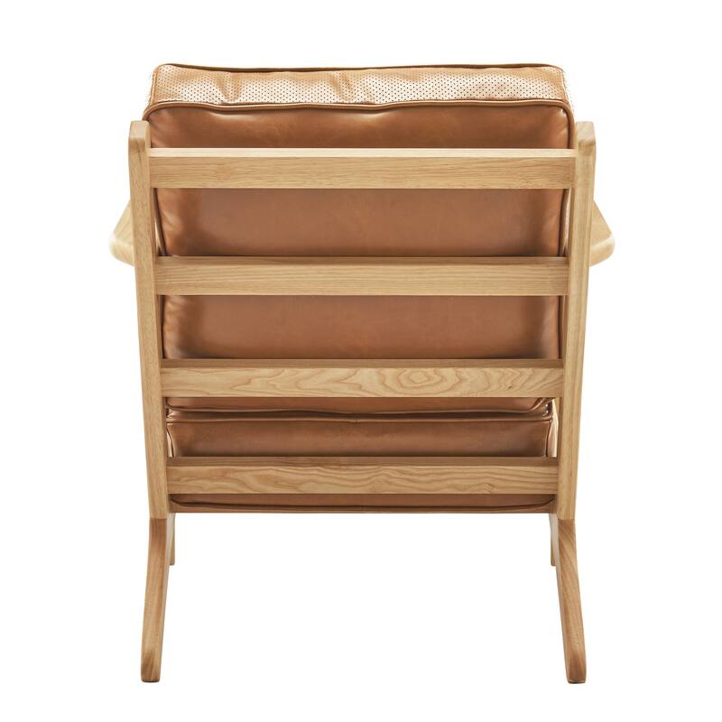 NPD Furniture Albert Solid Wood Frame Accent Chair