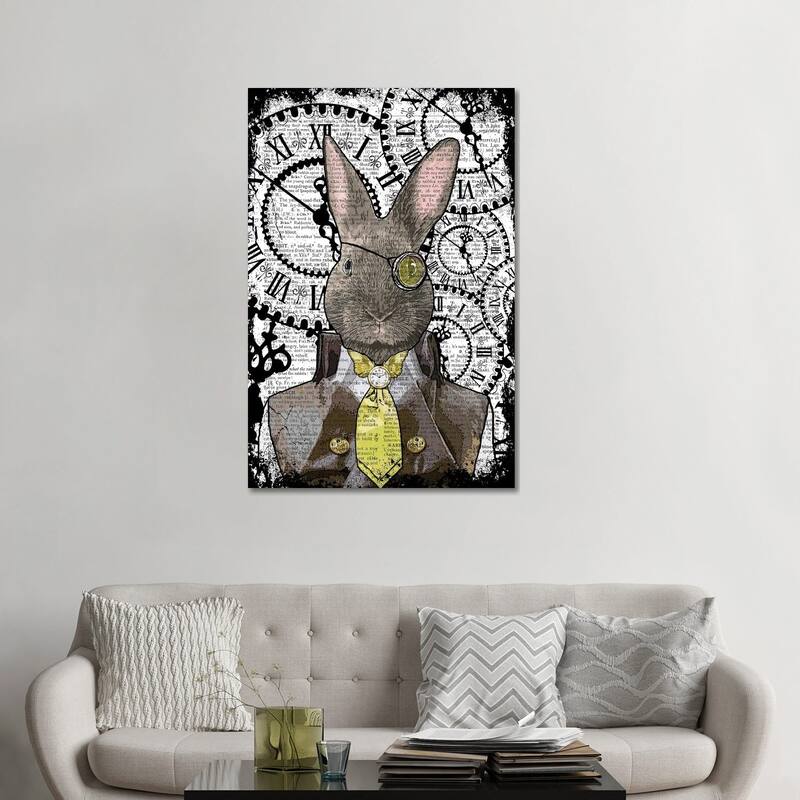 iCanvas "Steampunk Rabbit" by In the Frame Shop Canvas Print - 48x32x1.5
