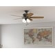 preview thumbnail 1 of 17, Hunter 52' Amberlin Ceiling Fan with LED Light Kit, Pull Chains - Farmhouse, Transitional, Rustic Noble Bronze
