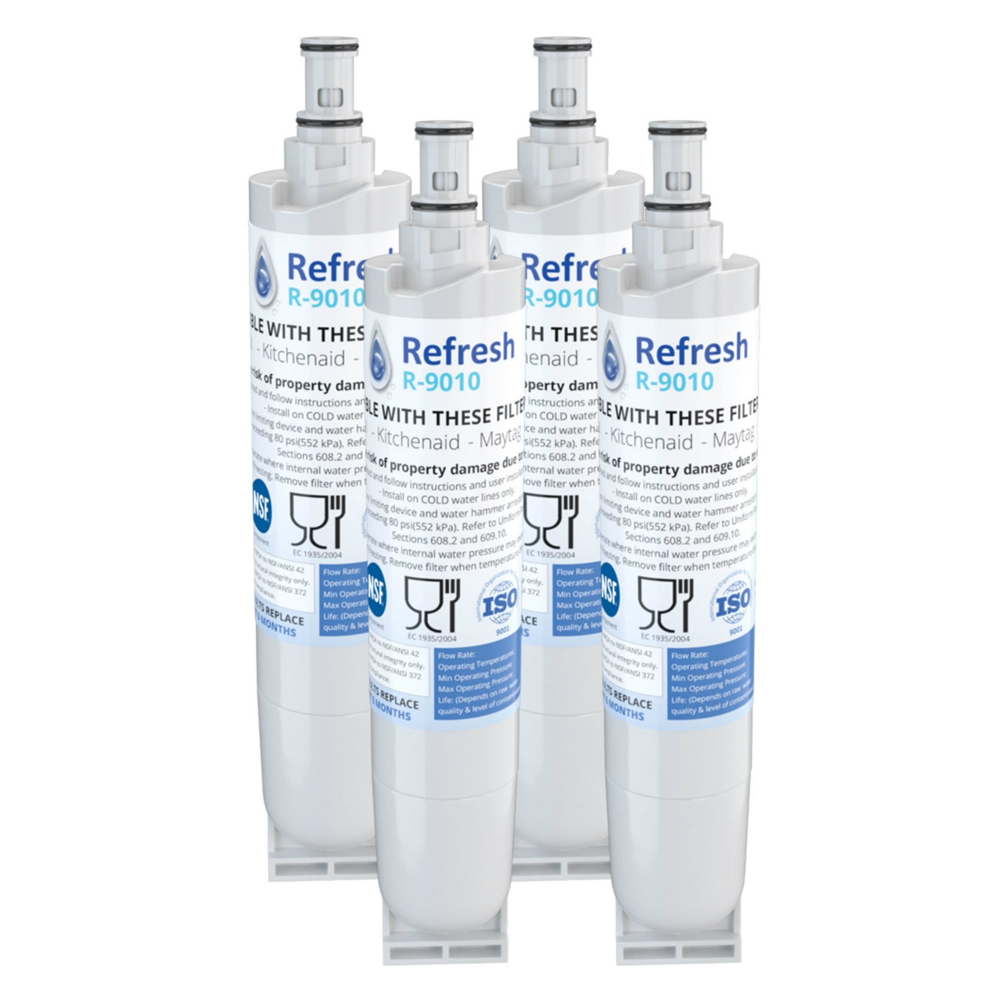 Shop Replacement Water Filter For Whirlpool Ed25rfxfw00 Refrigerator Water Filter By Refresh 4 Pack Overstock 21589802