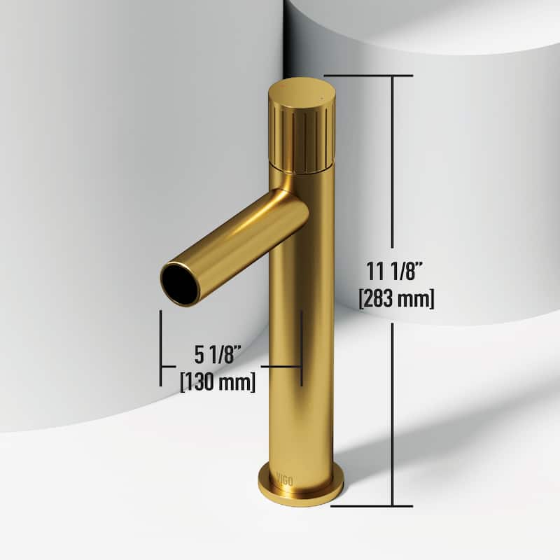 VIGO Ashford 11" H Single Handle Single Hole Vessel Bathroom Faucet