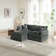 Option Gray 2-Seater Sofa+Ottomans