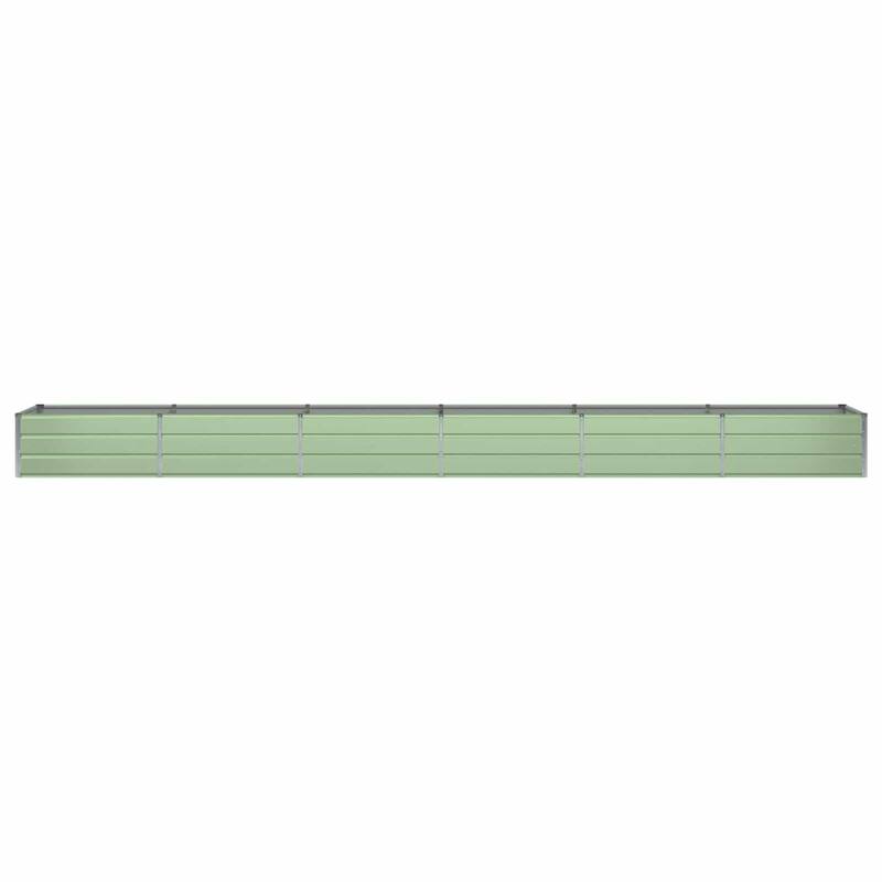 vidaXL Planter in Steel - 62.99 x 31.50 x 17.72