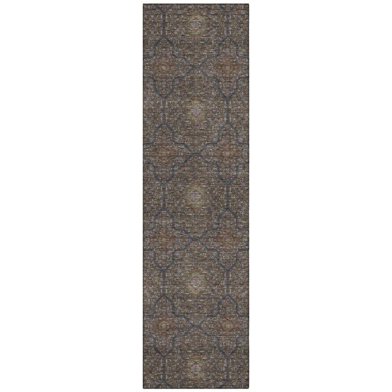 Machine Washable Indoor/ Outdoor Traditional Mika Chantille Rug