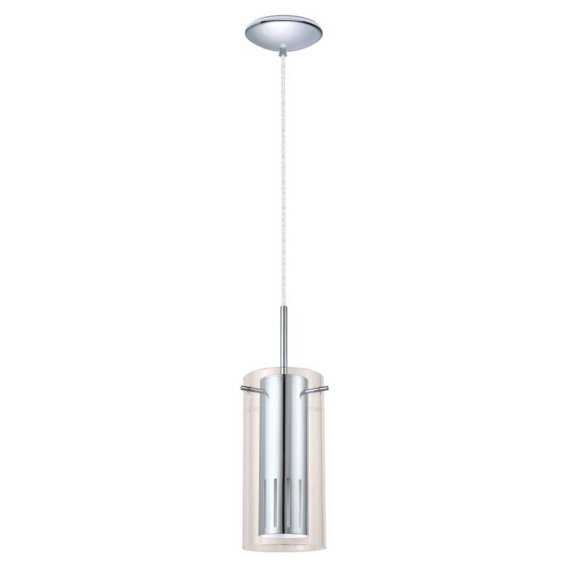 Eglo Pinto 1 1-Light Mini Pendant with Chrome Finish - Silver