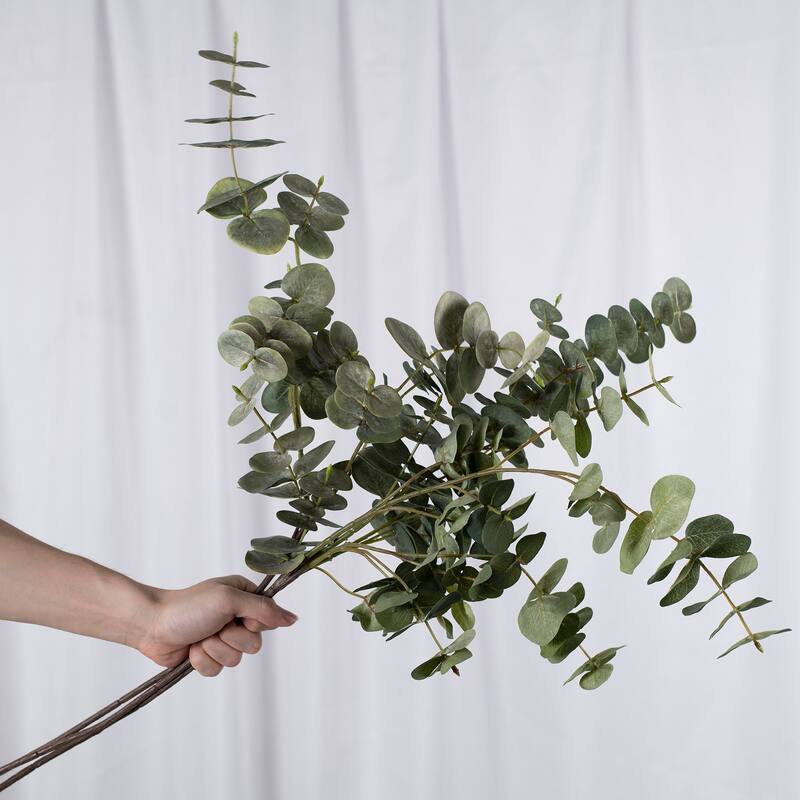 Gray Green Artificial Eucalyptus Branch(1 Stem)