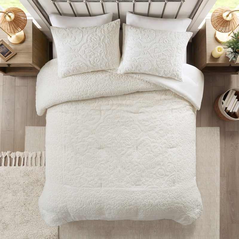 Madison Park Eliana 3 Piece Tufted Woven Comforter Set