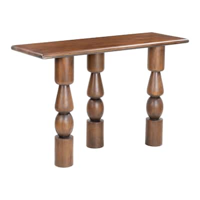 Split Console Table Brown