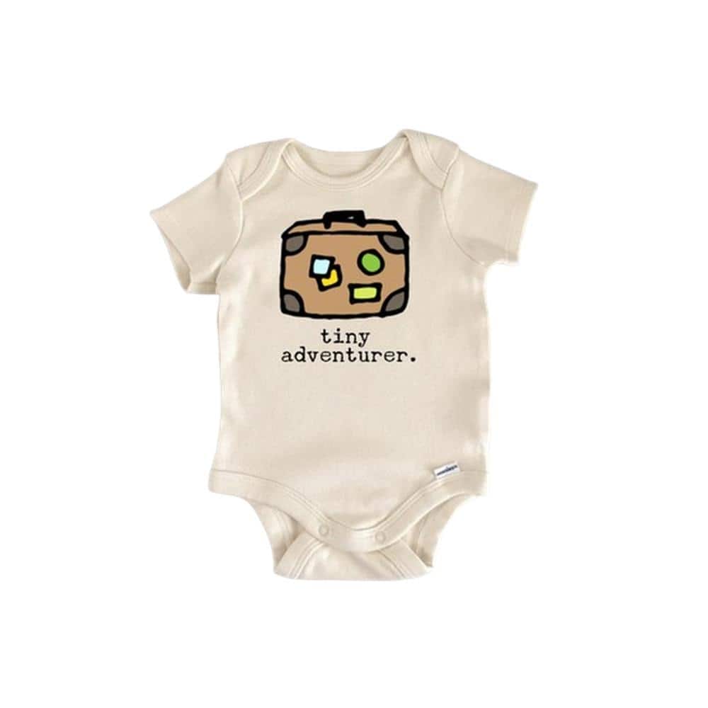 Adventure Travel Luggage - Baby Boy Girl Clothes Infant Bodysuit Funny Cute Newborn