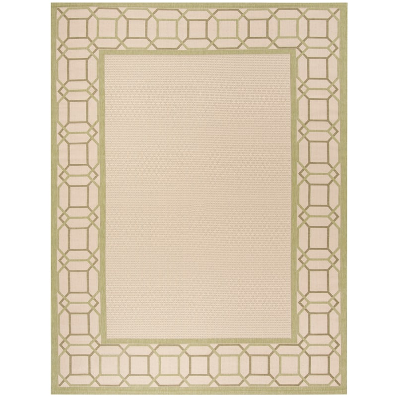 Martha Stewart by SAFAVIEH Facet Border Indoor/ Outdoor Waterproof Rug
