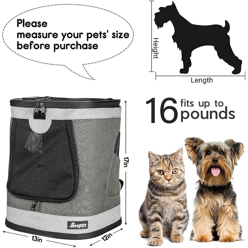 JesPet Soft Deluxe Backpack Pet Carrier