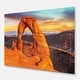 Delicate Arch in Arches Park - Landscape Photo Glossy Metal Wall Art ...