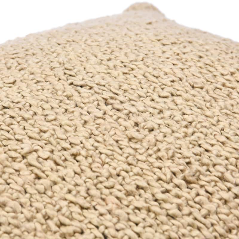 20" Square Boucle Cotton Pillow Cover