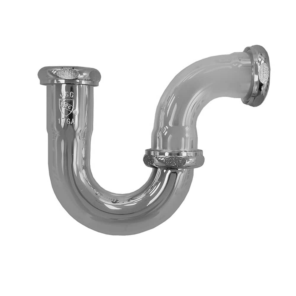 Jones Stephens P38105 1 1/4 CP REP TRAP W/ BRS NUT - Chrome Plated