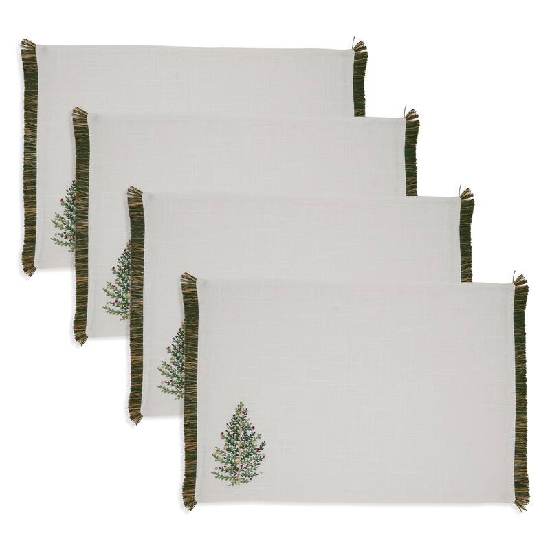 Christmas Trees Placemat (Set of 4) - 13"x19"