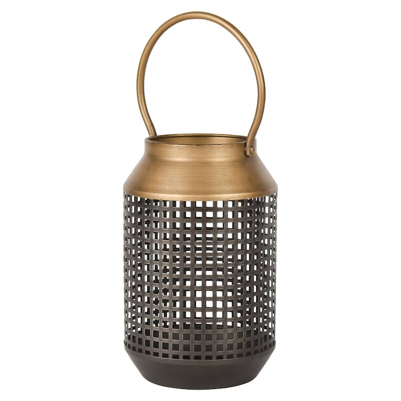 Elk Home Rawmarsh Dark Bronze Metal 6.25 Inch Wide Lantern - N/A