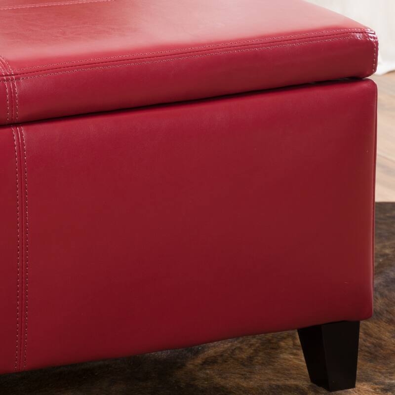 Lucinda Faux Leather Storage Bench by Christopher Knight Home - 51.25" L x 17.50" W x 16.25" H