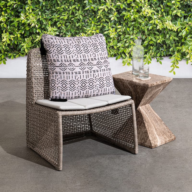 Classic Home Michelle Wicker Outdoor Accent Chair