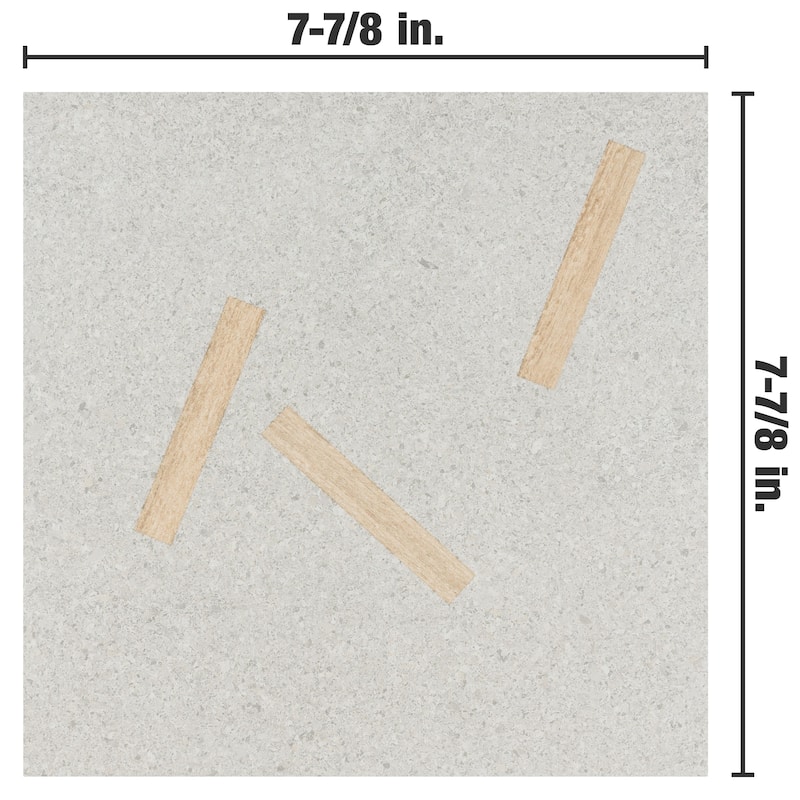 Merola Tile Komi Maolan Beige 7-7/8" x 7-7/8" Porcelain Floor and Wall Tile