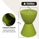 preview thumbnail 73 of 143, Boyd Round Side Table with Ribbed Design Base - Accent Hourglass End Table with Removable Lid for Living Room & Bedroom