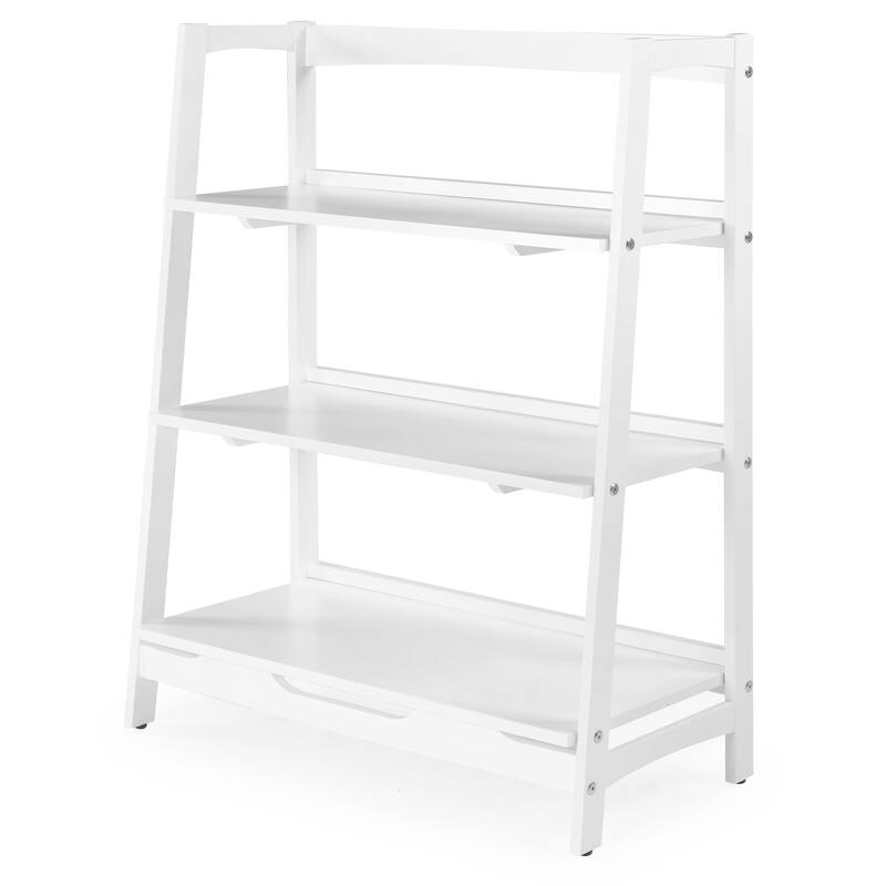 Mid Century Solid Wood Open Shelving Unit