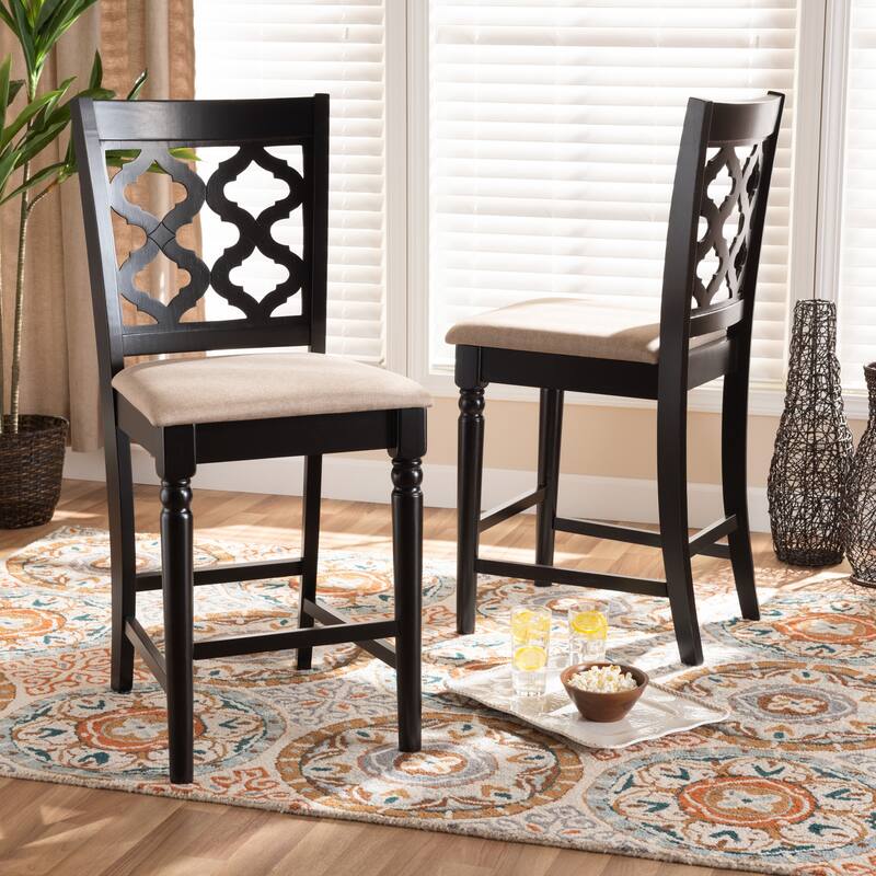 Ramiro Modern and Contemporary Transitional 2-PC Counter Stool Set