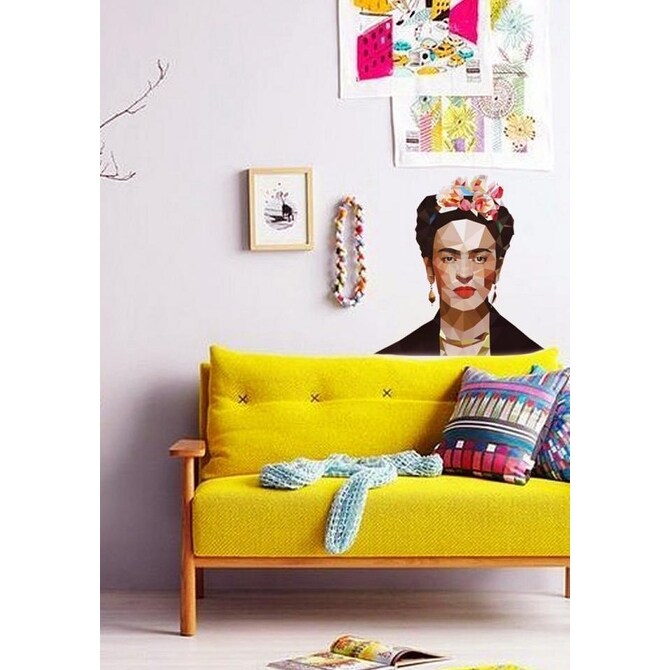 Frida Kahlo Polygonal Wall Decal-image