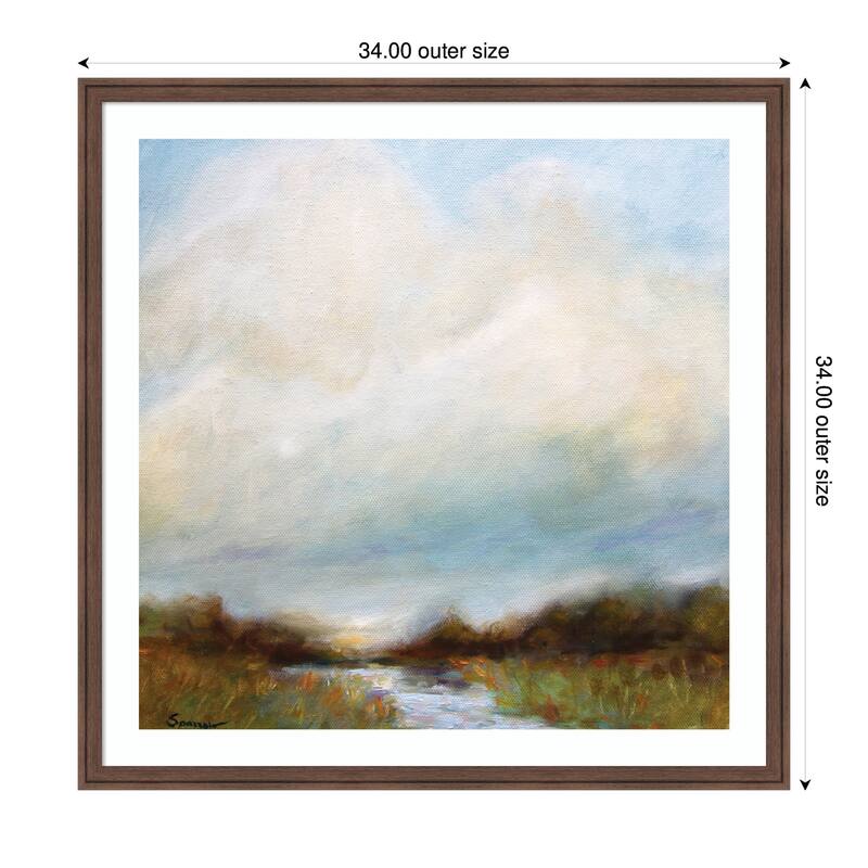 Kate and Laurel Tranquility by Mary Sparrow Framed Wall Art Print