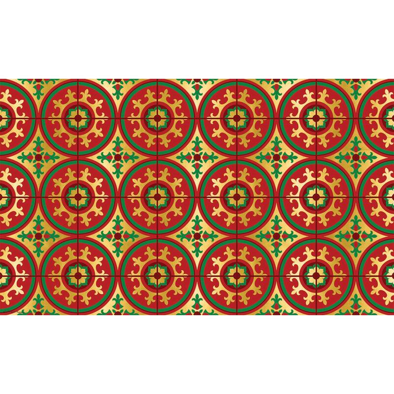 Christmas Tile Washable Indoor/Outdoor Mat