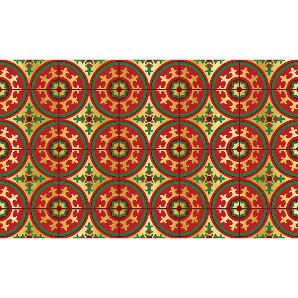 Christmas Tile Washable Indoor/Outdoor Mat